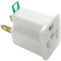 Power First Adapter, White, Connector Type: 5-15R, Plug Configuration: 5-15P