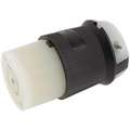 Hubbell Wiring Device-Kellems 20 Amp Industrial Grade Locking Connector, L22-20R NEMA Configuration, Black/White