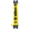 Power First 15 ft. Surge Protector Outlet Strip, Yellow; No. of Total Outlets: 6
