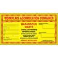 Hazardous Waste, DOT Handling Label, Vinyl, Height: 6-1/2", Width: 10-7/8"
