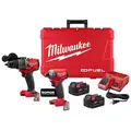 Cordless Combination Kit: 18V DC Volt, 2 Tools, 1/2 in Hammer Drill, M18, Milwaukee