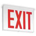 Acuity Lithonia LED Universal Exit Sign with Battery Backup, Red Letters and 1 or 2 Sides, 10-5/8" H x 14-5/8" W