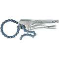 Locking Chain Clamp: 3 3/8 in Max. Opening, 9 in Nominal Clamp Size