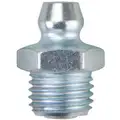 Straight Zinc-Plated Standard Grease Fitting; 3/8"-24