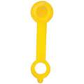 Grease Fitting Cap, Plastic, 1-21/32" Overall Length, Yellow, PK 10