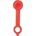 Grease Fitting Cap, Plastic, 1-21/32" Overall Length, Red, PK 10