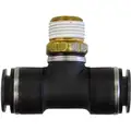 Composite DOT Approved Male Branch Tee, Push-To-Connect Air Brake Fitting, 3/8 in. Tube OD x 1/4 in. Pipe Thread