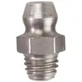 Grease Fitting: 1/4"-28 Fitting Thread Size, SAE-LT, Stainless Steel, 10 PK