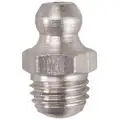Grease Fitting: M10-1.00mm Fitting Thread Size, Metric, Stainless Steel, 10 PK