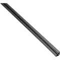 TPE Rubber, Batwing Smoke Seal, Black, 8 ft. Overall Length, 1/2" Overall Width, 1/2" Overall Height