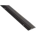 Single Fin Door Sweep, Dark Bronze Aluminum, 3 ft. Length, 7/8" Flange Height, 1" Insert Size