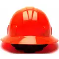 Condor Full Brim Hard Hat, 4 pt. Ratchet Suspension, Hi-Visibility Orange, Hat Size: 6-1/2 to 8