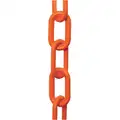 Mr. Chain Plastic Chain: Outdoor or Indoor, 2 in Size, 300 ft Lg, Orange, Polyethylene