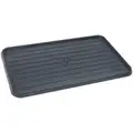 Spill Tray: 25 in L x 15 in W, 0.75 gal Spill Capacity, Black