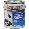 Rae Exterior Paint: For Brick / Concrete / Drywall / Masonry / Metal / Plastic / Stucco / Wood, Light Gray, 1 gal Size