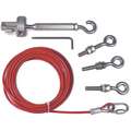 Cable Kit, For Use With Mfr. No. ER6022-021NE, 16 ft 5" Length, PVC Covered Steel