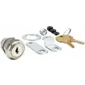 Compx National Alike-Keyed Standard Keyed Cam Lock Key # C415A, For Door Thickness (In.): 7/8, Bright Nickel