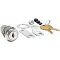 Compx National Alike-Keyed Standard Keyed Cam Lock Key # C267A, For Door Thickness (In.): 1-1/8, Bright Nickel