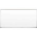 Balt Dry Erase Board: Wall Mounted, 48 in Dry Erase Ht, 96 in Dry Erase Wd, White, Aluminum, Porcelain