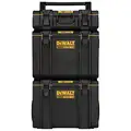 Dewalt Tool Box: 20 in Overall Wd, 24 in Overall Dp, 38 3/10 in Overall Ht, Padlock, Black