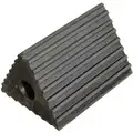 General Purpose Single, Rubber Wheel Chock; Max. Vehicle Weight: Not Rated; 5" D x 4-1/2" H x 6-1/2" W, Black