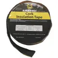 K-Flex Usa 30 ft. x 2" Cork/Rubber Pipe Insulation Tape, -20&deg; to 190&deg;F, Black