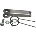 Spring Latch: Stainless Steel, 1 t Trade Size, 1 1/2 in Dimension A, 21/32 in Dimension B