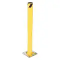48" Removable, Steel Bollard with Dome Cap; 4-1/2"O.D.