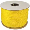 3/8" dia. Polypropylene All Purpose General Utility Rope, Yellow, 600 ft.