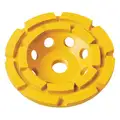 Dewalt 7" Cup Segment Cup Grinding Wheel, 5/8"-11 Arbor, 8600 Max. RPM, Segments: 2