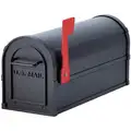Salsbury Industries Heavy Duty Mailbox: Black, Front, Pedestal, Powder Coated