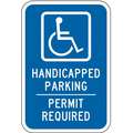 Lyle High Intensity Prismatic Aluminum Handicapped Parking Parking Sign; 18" H x 12" W