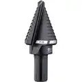 Step Drill Bit, High Speed Steel, 1 Hole Size, 1/8" Step Thickness, 7/8"