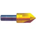 Countersink: 1 in Body Dia., 1/2 in Shank Dia., TiN Finish, 2 3/4 in Overall Lg, Cobalt