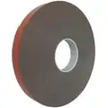 Klasse Acrylic Foam Double Sided Foam Tape, Acrylic Adhesive, 45.00 mil Thick, 1" X 36 yd., Gray