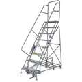 Tri-Arc TriArc 13-Step, Steel All Direction Ladder; Perforated Step Treads, 56 deg. Climbing Angle