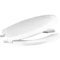 Toilet Seat, Elongated, With Cover, 18-5/8" Bolt to Seat Front