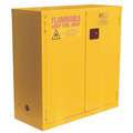 Jamco 28 gal. Flammable Cabinet, Manual Safety Cabinet Door Type, 44" Height, 34" Width, 18" Depth
