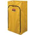Rubbermaid Replacement Bag: Yellow, Vinyl, For Use With 6173-88/FG617388BLA