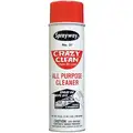 Sprayway All Purpose Cleaner: Aerosol Can, Pale Yellow, Clear Liquid, 19 oz. Container Size