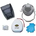 EMI CPR Kit, 1 People Served, Number of Components 6, Nylon, 2" Height, 5" Width, Black
