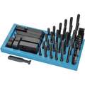 Clamping Kit: Machinist, 52 Pieces, 14.00mm Slot Size, Includes (6) Step Blocks, Steel