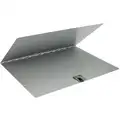 Registration Holder: Hard Surface, Gray, 12 1/4 in Lg, 8-3/4 in to 15-3/4 in
