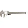 General 0-6" Range Stainless Steel Inch Dial Caliper with 0.001" Graduations