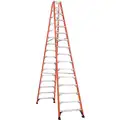 Twinstep Ladder 16',Fiberglass
