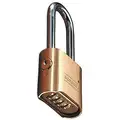 Master Lock Combination Padlock, Resettable Bottom-Dial Location, 2-1/4" Shackle Height