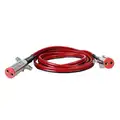 Tectran 15 ft. Dual Pole Liftgate Cord, Straight, 4 AWG, Metal Plugs, Red