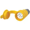Hubbell Wiring Device-Kellems 30 Amp Industrial Grade Watertight Locking Connector, L23-30R NEMA Configuration, Yellow