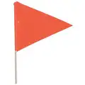 Vehicle Flag, Orange, Triangle, 9" x 11"