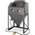 Siphon-Feed Abrasive Blast Cabinet, Work Dimensions: 23" x 36" x 24", Overall: 63" x 39" x 25